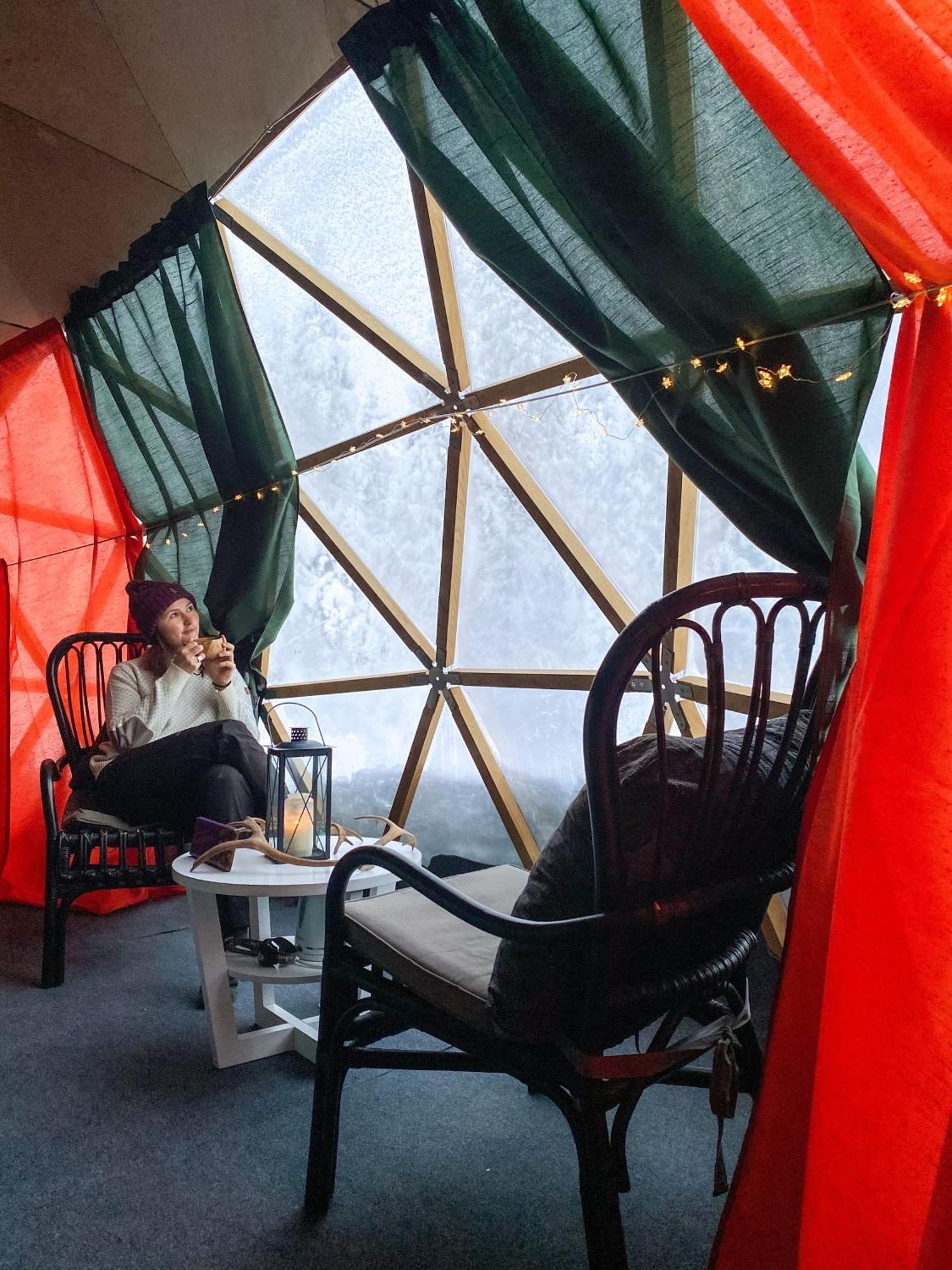 Aurora Igloo Fireplace-Heated Tents In A Secret Forest With Private Jacuzzi And Shared Sauna Bathroom And Dog Friendly ロヴァニエミ エクステリア 写真